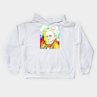 Thomas Babington Macaulay Colourful Portrait | Thomas Babington Macaulay Artwork 11 Kids Hoodie